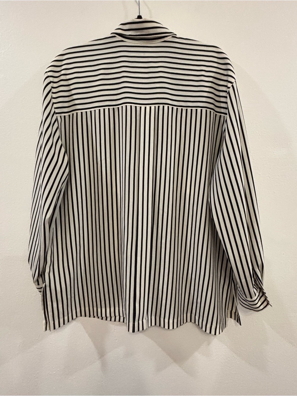 Chaus Cream and Black Striped Button-Up Blouse - Picture 12 of 15